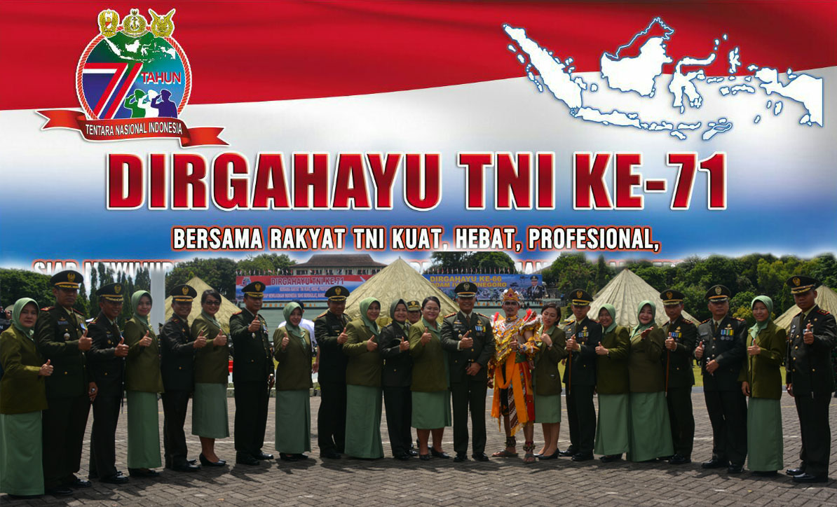 Danrem 073/Mkt Hadiri Puncak Peringatan HUT TNI Ke-71 